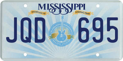 MS license plate JQD695