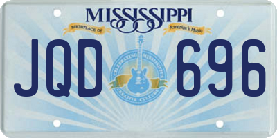 MS license plate JQD696