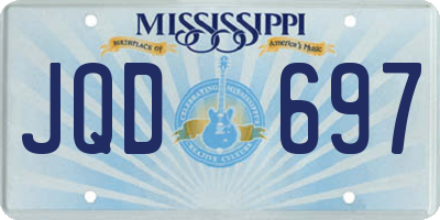 MS license plate JQD697