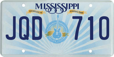 MS license plate JQD710