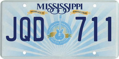 MS license plate JQD711