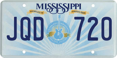 MS license plate JQD720
