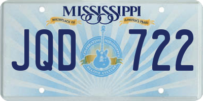 MS license plate JQD722