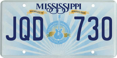MS license plate JQD730