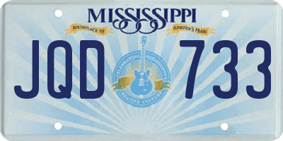 MS license plate JQD733