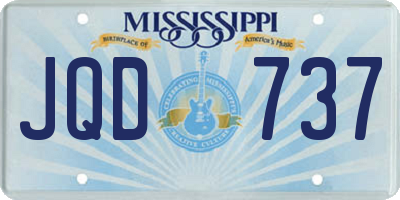 MS license plate JQD737