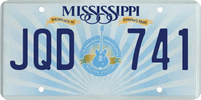 MS license plate JQD741