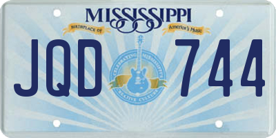 MS license plate JQD744