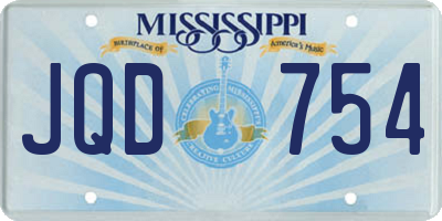 MS license plate JQD754