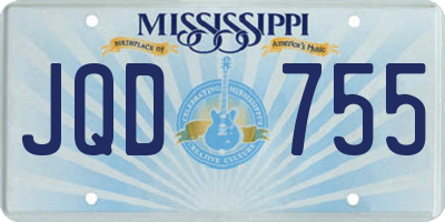 MS license plate JQD755