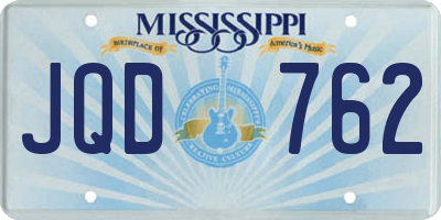 MS license plate JQD762