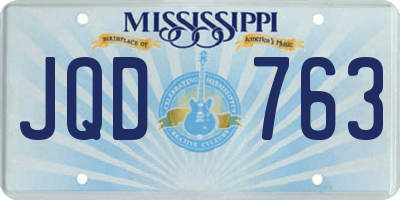 MS license plate JQD763