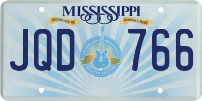 MS license plate JQD766
