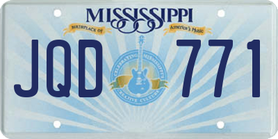 MS license plate JQD771