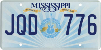 MS license plate JQD776