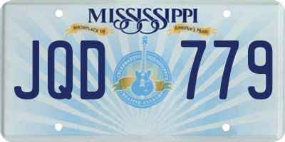 MS license plate JQD779