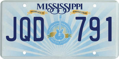 MS license plate JQD791