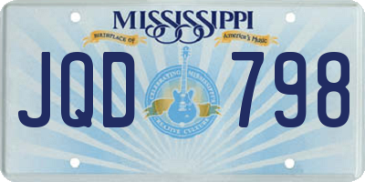 MS license plate JQD798