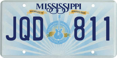 MS license plate JQD811