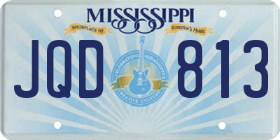 MS license plate JQD813