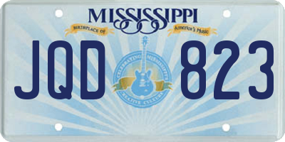 MS license plate JQD823