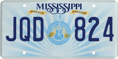MS license plate JQD824