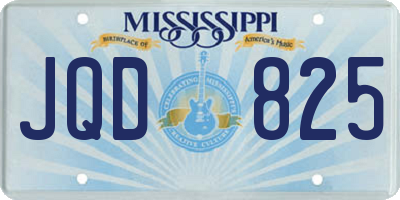 MS license plate JQD825