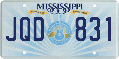 MS license plate JQD831