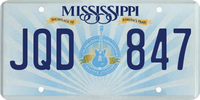 MS license plate JQD847