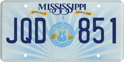 MS license plate JQD851