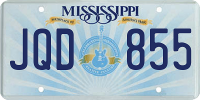 MS license plate JQD855