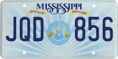 MS license plate JQD856