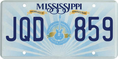 MS license plate JQD859