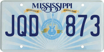 MS license plate JQD873