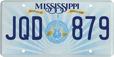 MS license plate JQD879