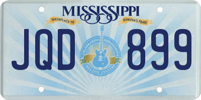 MS license plate JQD899