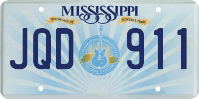 MS license plate JQD911