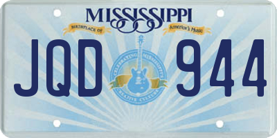 MS license plate JQD944