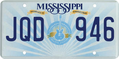 MS license plate JQD946