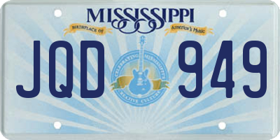 MS license plate JQD949