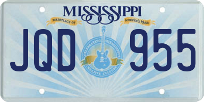 MS license plate JQD955