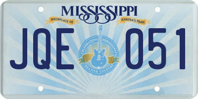MS license plate JQE051