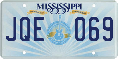 MS license plate JQE069