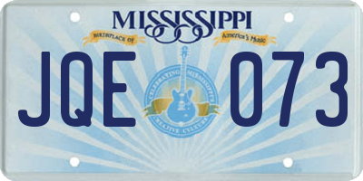 MS license plate JQE073