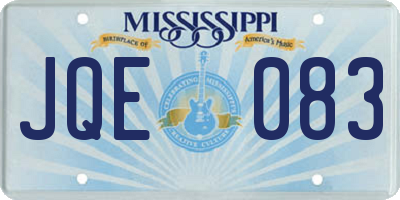 MS license plate JQE083