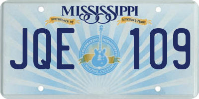 MS license plate JQE109