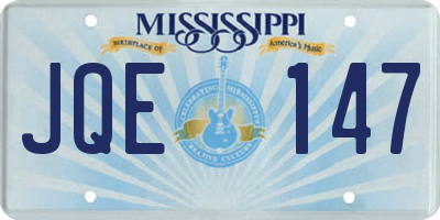 MS license plate JQE147