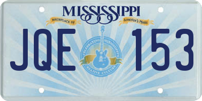 MS license plate JQE153