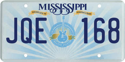 MS license plate JQE168