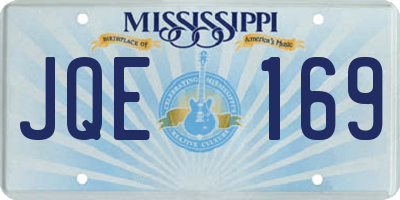 MS license plate JQE169